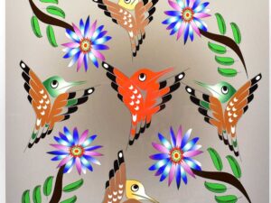 Hummingbirds in Gray