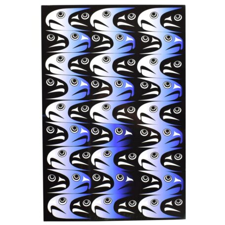 Repetitive Salmon in Blue