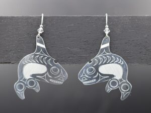 killer whales earrings