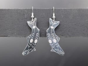 salmon earrings